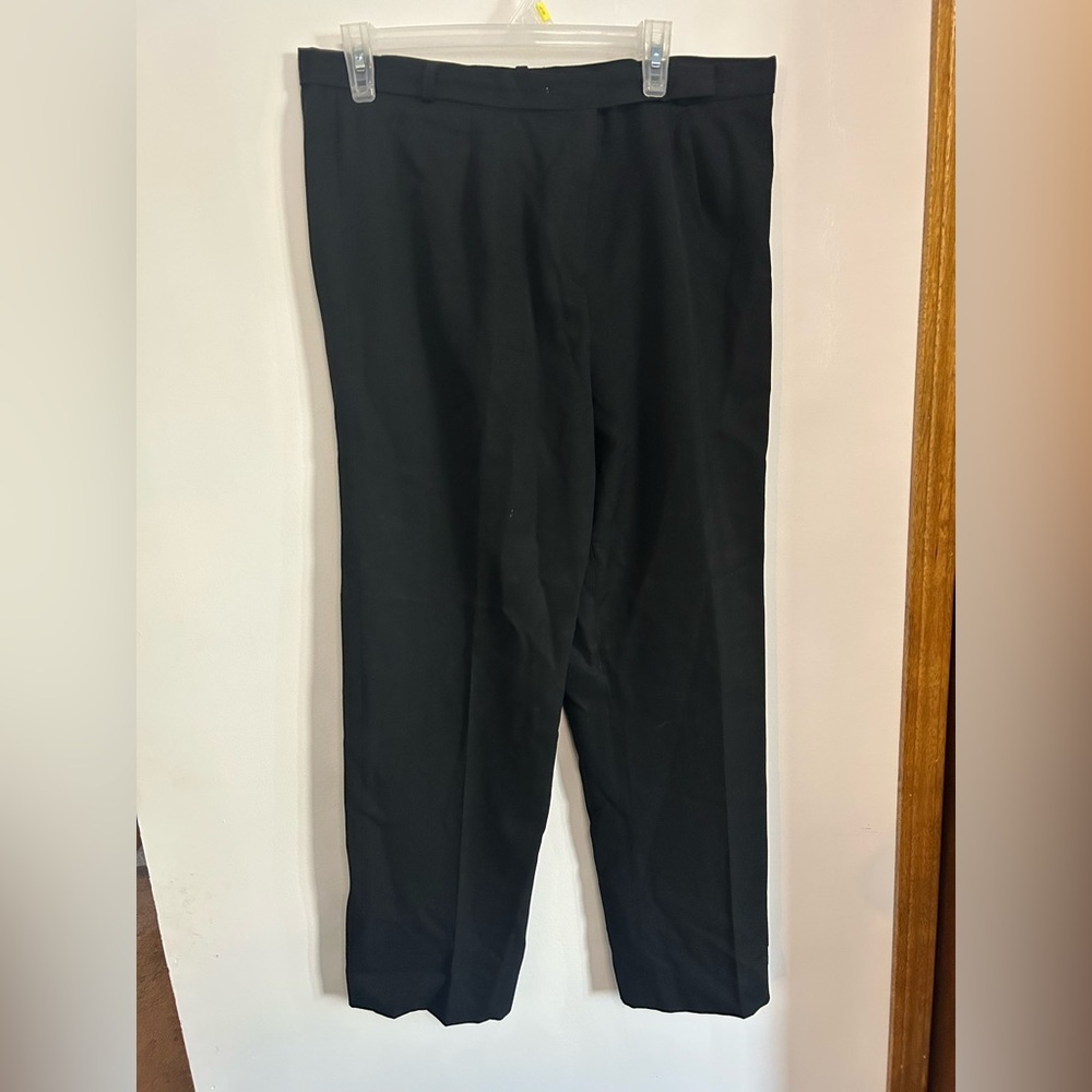 Austin Reed Worsted Wool Men's Elegant Black Dress Pants